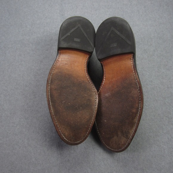 Allen Edmonds MacNeil Shoes 9D Black Leather Longwing Blucher Wingtip Dress 9107 main image 15